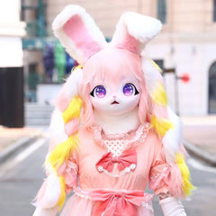 Headset Furry Kig Cosplay Mask Paw Head Base Comiket Furry Fursuit Kigurumi Animal Cat Rabbit Doll Beast Costume