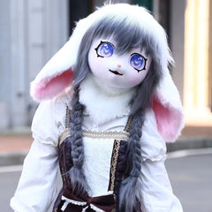 Headset Furry Kig Cosplay Mask Paw Head Base Comiket Furry Fursuit Kigurumi Animal Cat Rabbit Doll Beast Costume