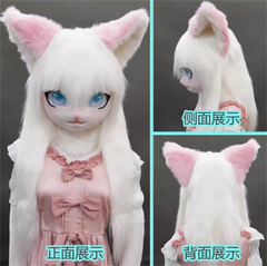 Headset Furry Kig Cosplay Mask Paw Head Base Comiket Furry Fursuit Kigurumi Animal Cat Rabbit Doll Beast Costume