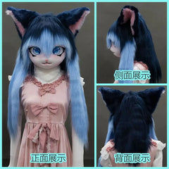 Headset Furry Kig Cosplay Mask Paw Head Base Comiket Furry Fursuit Kigurumi Animal Cat Rabbit Doll Beast Costume