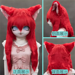 Headset Furry Kig Cosplay Mask Paw Head Base Comiket Furry Fursuit Kigurumi Animal Cat Rabbit Doll Beast Costume