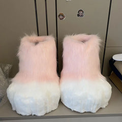 Doll Beast Shoes Furry Cosplay Claw Plush Shoes Comiket Kig Fursuit Kigurumi Cosplay Animal Feet Costume