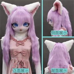 Headset Furry Kig Cosplay Mask Paw Head Base Comiket Furry Fursuit Kigurumi Animal Cat Rabbit Doll Beast Costume