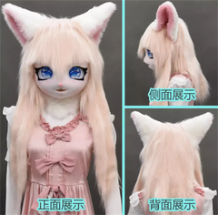 Headset Furry Kig Cosplay Mask Paw Head Base Comiket Furry Fursuit Kigurumi Animal Cat Rabbit Doll Beast Costume