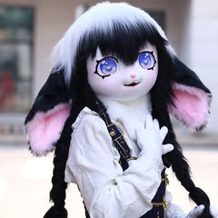 Headset Furry Kig Cosplay Mask Paw Head Base Comiket Furry Fursuit Kigurumi Animal Cat Rabbit Doll Beast Costume