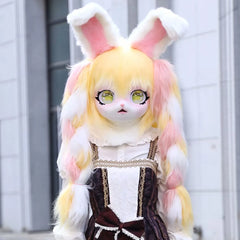 Headset Furry Kig Cosplay Mask Paw Head Base Comiket Furry Fursuit Kigurumi Animal Cat Rabbit Doll Beast Costume