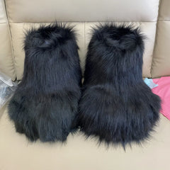 Doll Beast Shoes Furry Cosplay Claw Plush Shoes Comiket Kig Fursuit Kigurumi Cosplay Animal Feet Costume
