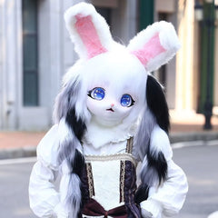 Headset Furry Kig Cosplay Mask Paw Head Base Comiket Furry Fursuit Kigurumi Animal Cat Rabbit Doll Beast Costume