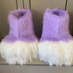 Doll Beast Shoes Furry Cosplay Claw Plush Shoes Comiket Kig Fursuit Kigurumi Cosplay Animal Feet Costume