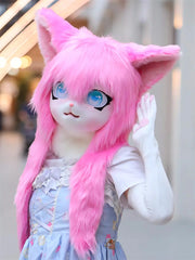 Headset Furry Kig Cosplay Mask Paw Head Base Comiket Furry Fursuit Kigurumi Animal Cat Rabbit Doll Beast Costume