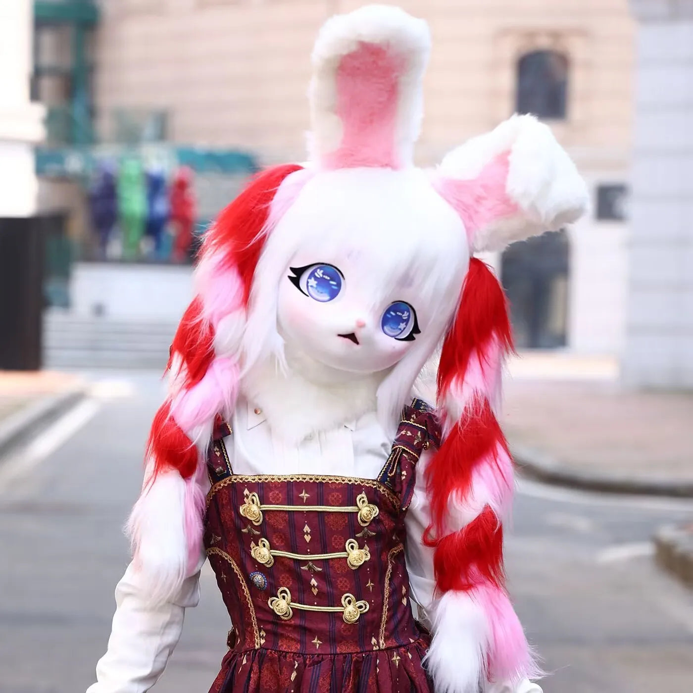 Headset Furry Kig Cosplay Mask Paw Head Base Comiket Furry Fursuit Kigurumi Animal Cat Rabbit Doll Beast Costume