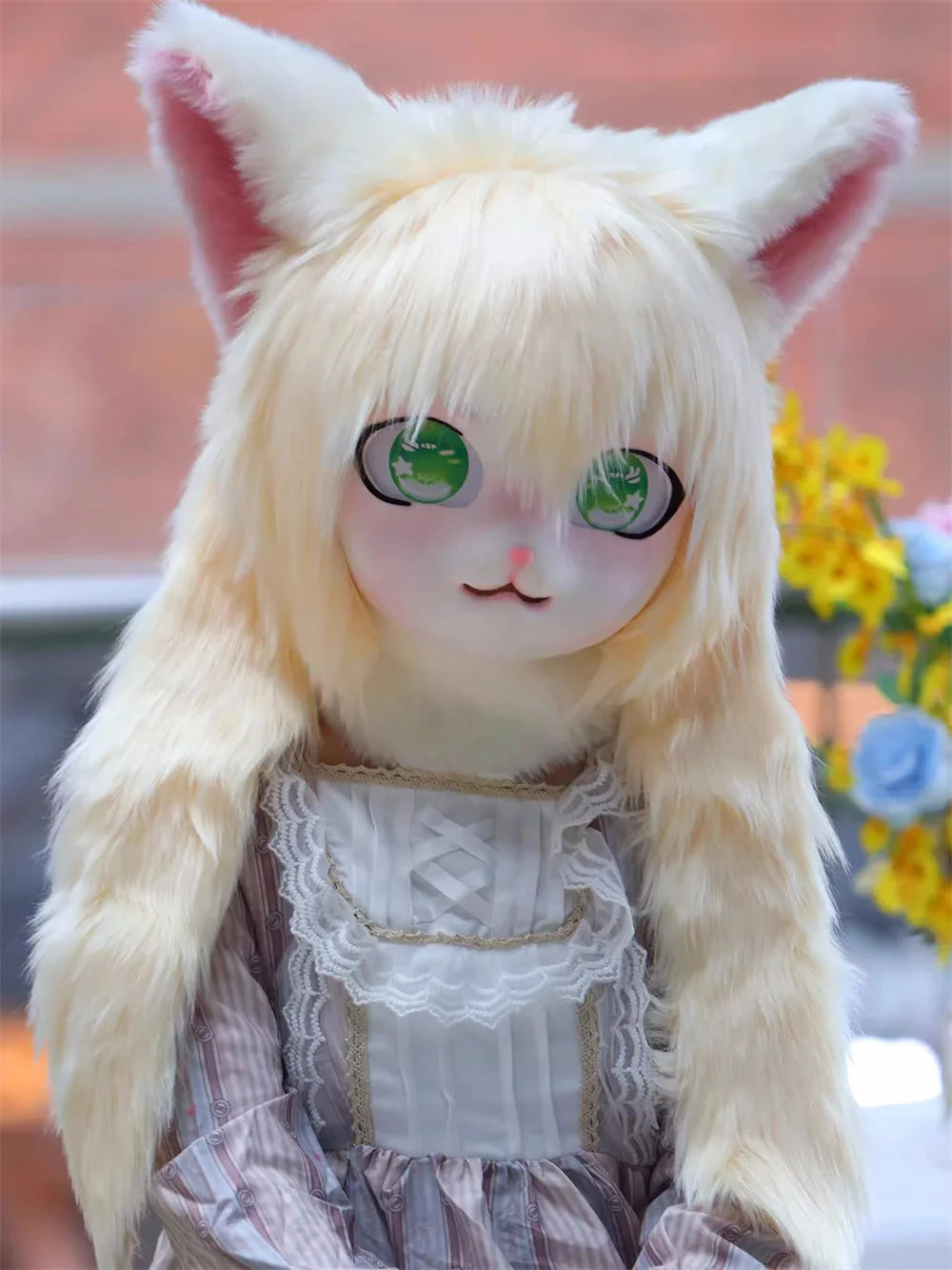 Headset Furry Kig Cosplay Mask Paw Head Base Comiket Furry Fursuit Kigurumi Animal Cat Rabbit Doll Beast Costume