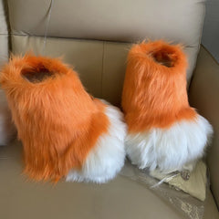 Doll Beast Shoes Furry Cosplay Claw Plush Shoes Comiket Kig Fursuit Kigurumi Cosplay Animal Feet Costume