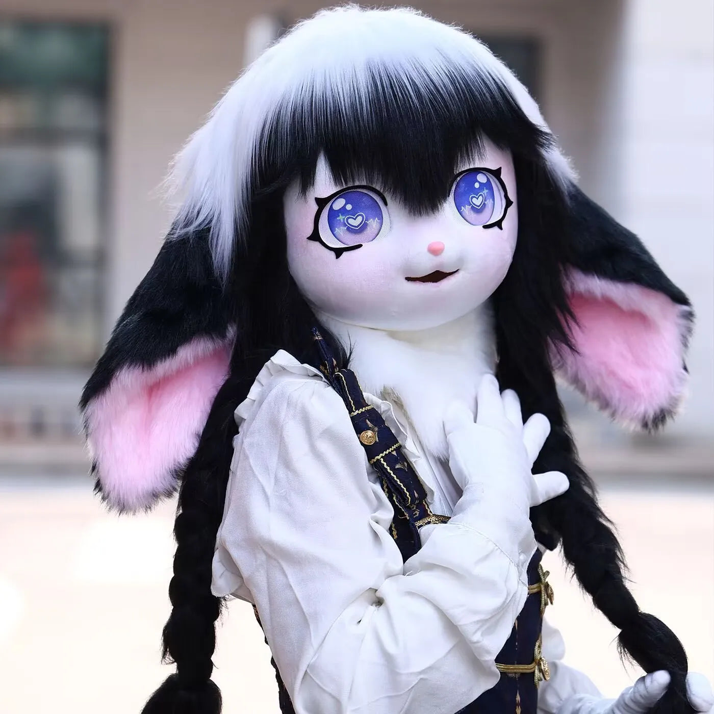 Headset Furry Kig Cosplay Mask Paw Head Base Comiket Furry Fursuit Kigurumi Animal Cat Rabbit Doll Beast Costume