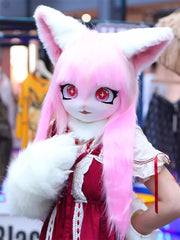 Headset Furry Kig Cosplay Mask Paw Head Base Comiket Furry Fursuit Kigurumi Animal Cat Rabbit Doll Beast Costume